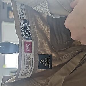 Linen and cotton blend tan pants MEN size 38